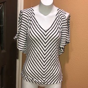 White House Black Market cold shoulder t-shirt